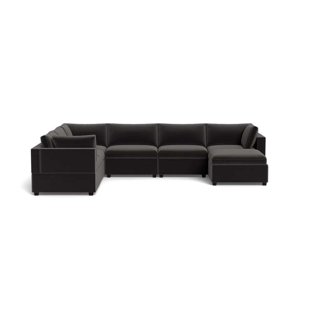 Kova Box Cushion Grand Corner + Ottoman - Image 23