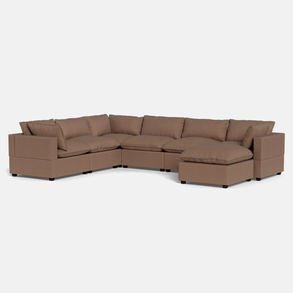Kova Pillow Cushion Grand Corner + Ottoman - Image 5