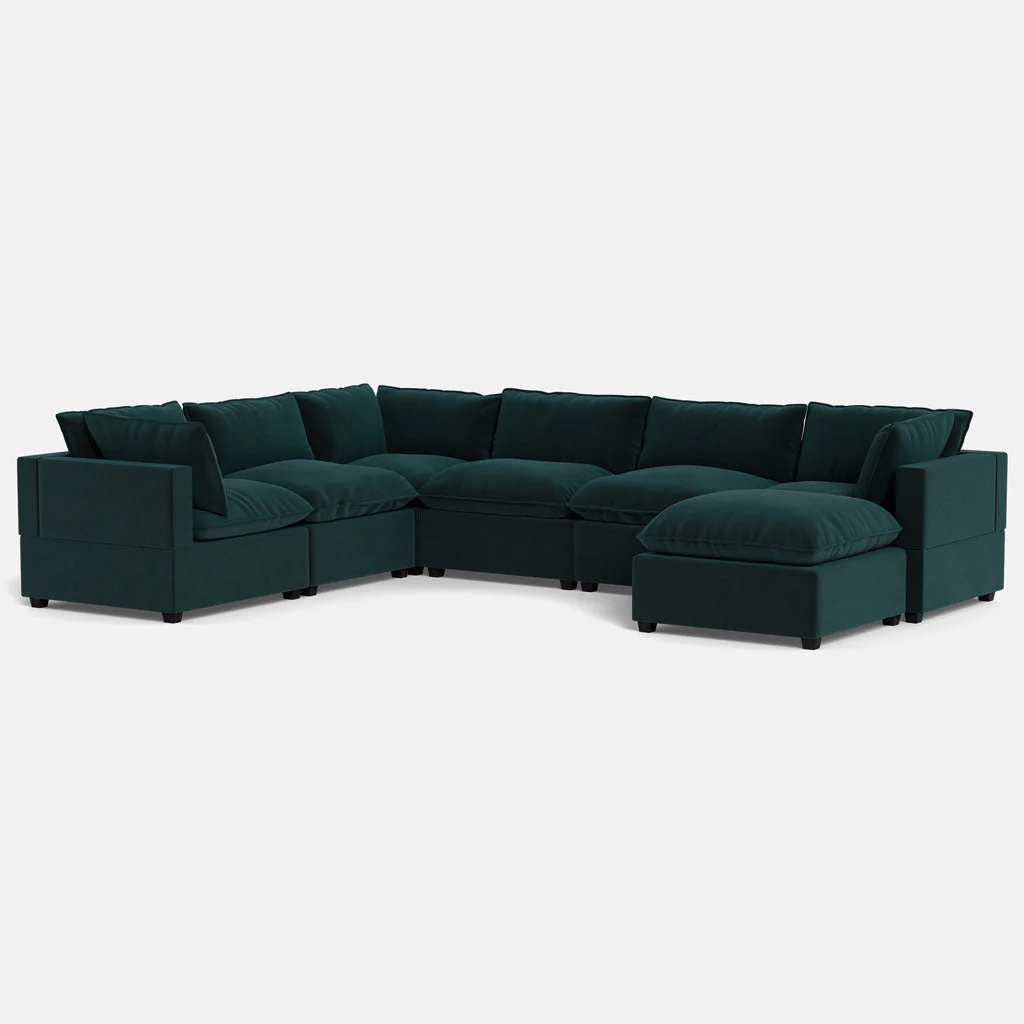 Kova Pillow Cushion Grand Corner + Ottoman - Image 7