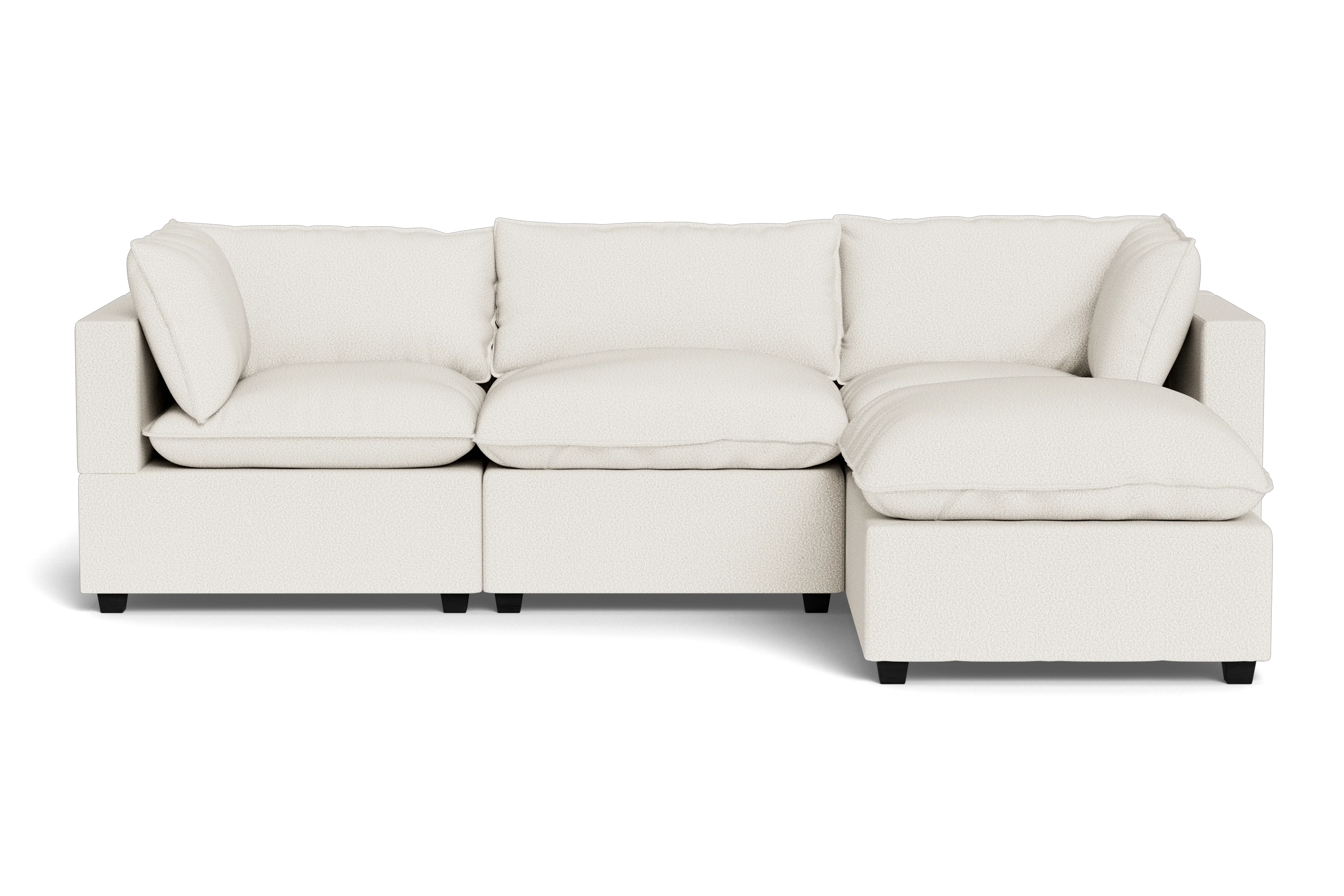 Kova Pillow Cushion Sofa 122" + Ottoman