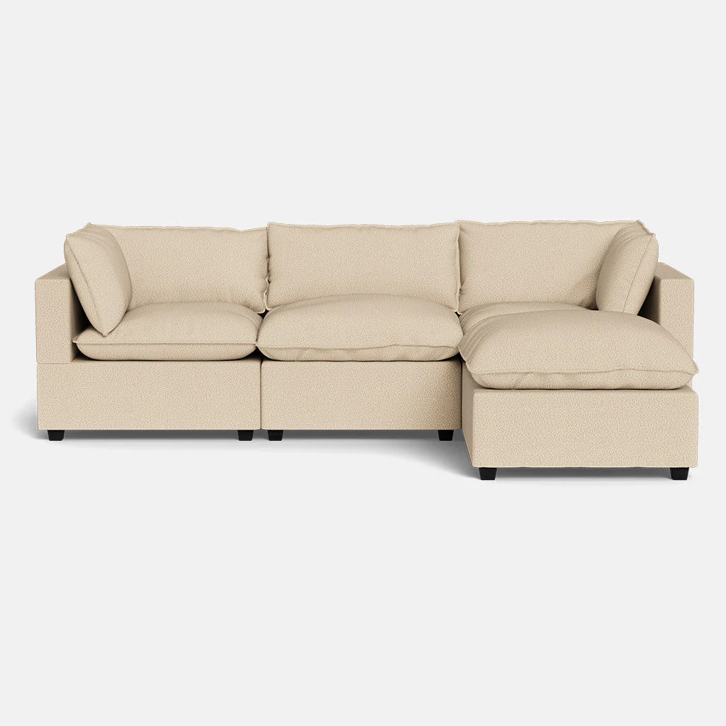 Kova Pillow Cushion Sofa 122" + Ottoman - Image 4