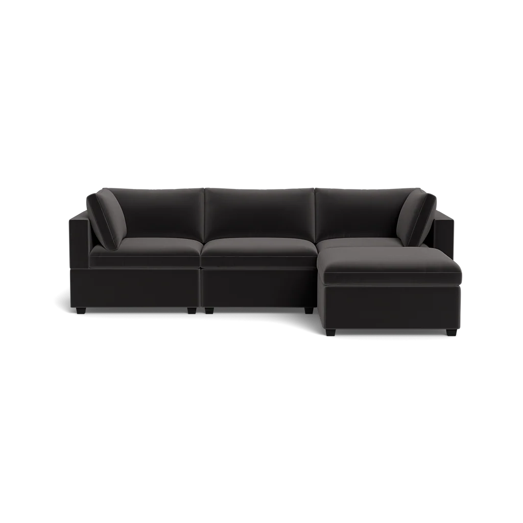 Kova Box Cushion Sofa 122" + Ottoman - Image 23