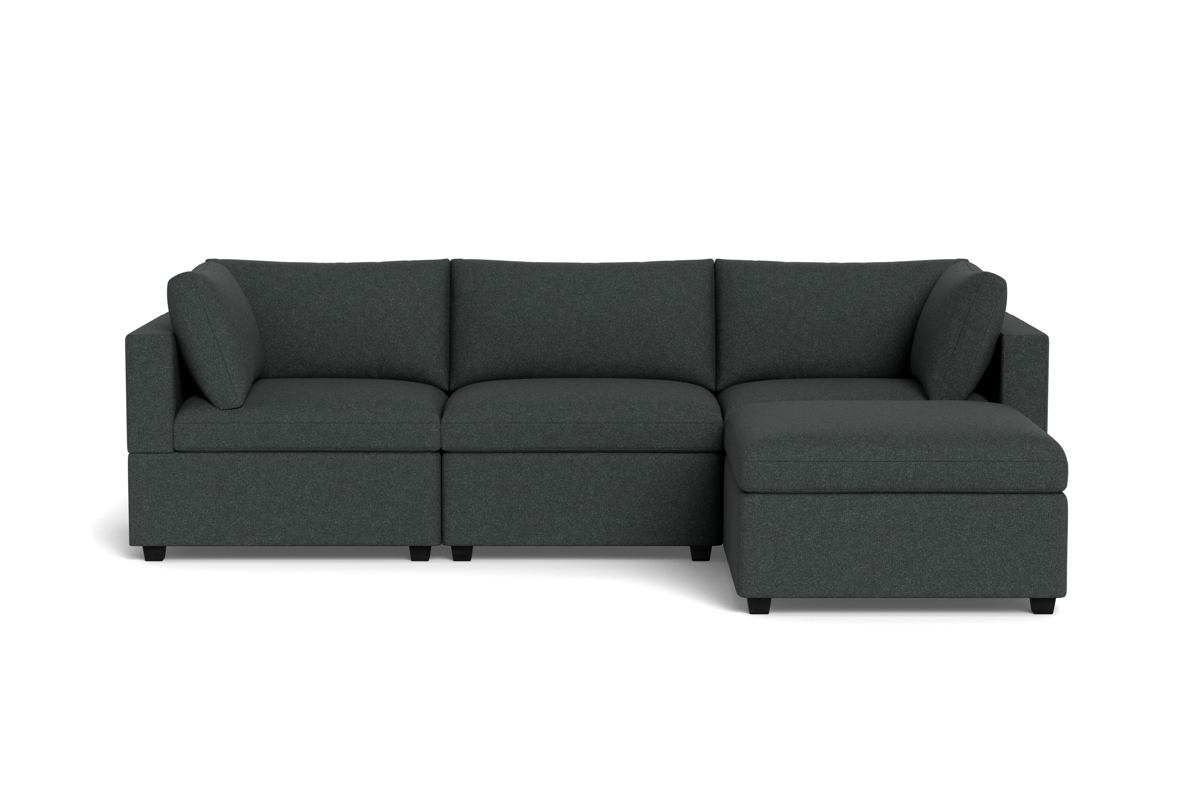 Kova Box Cushion Sofa 122" + Ottoman - Image 47